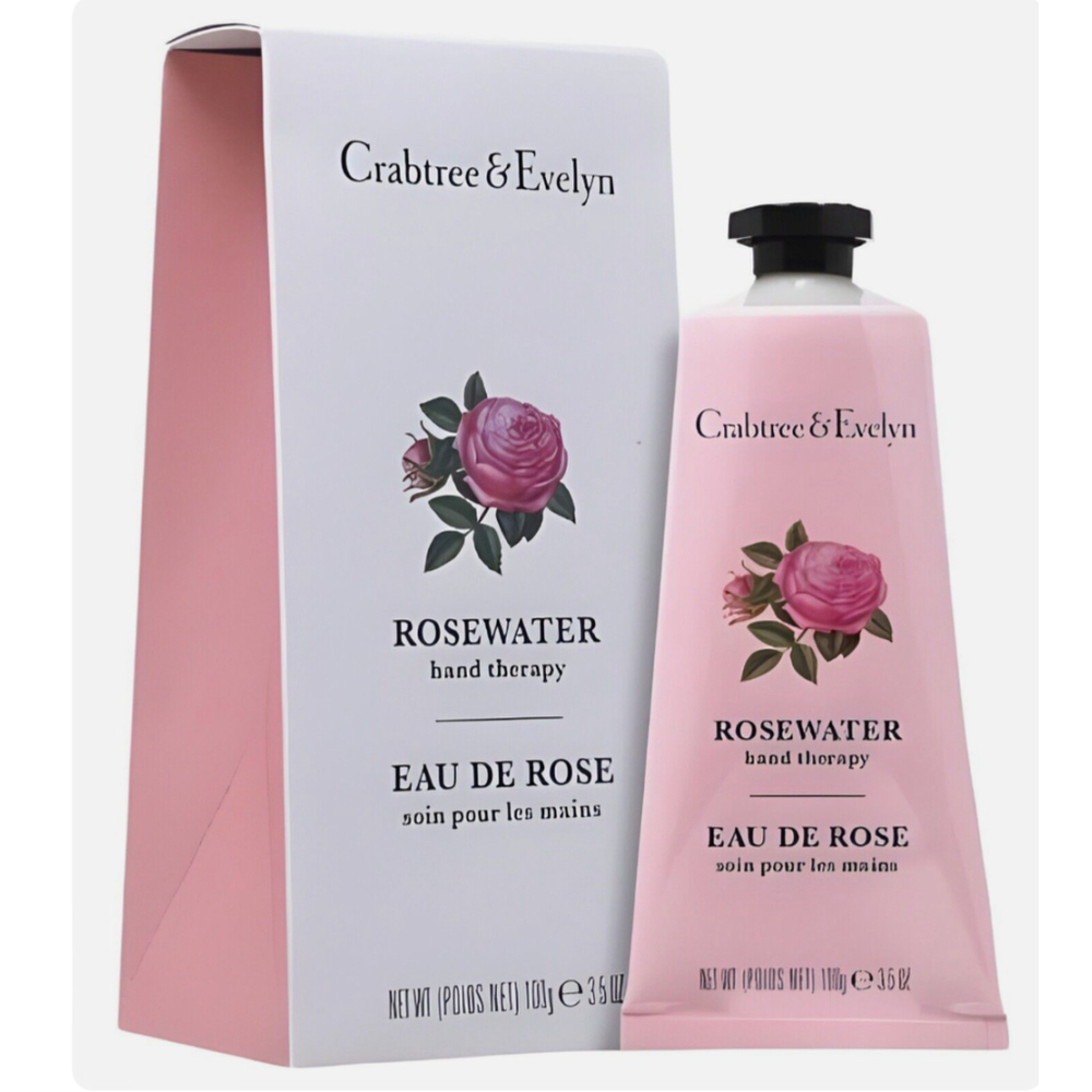 Crabtree & Evelyn ROSEWATER Hand Therapy 3.5 oz SEALED Moisturizing Hand Cream